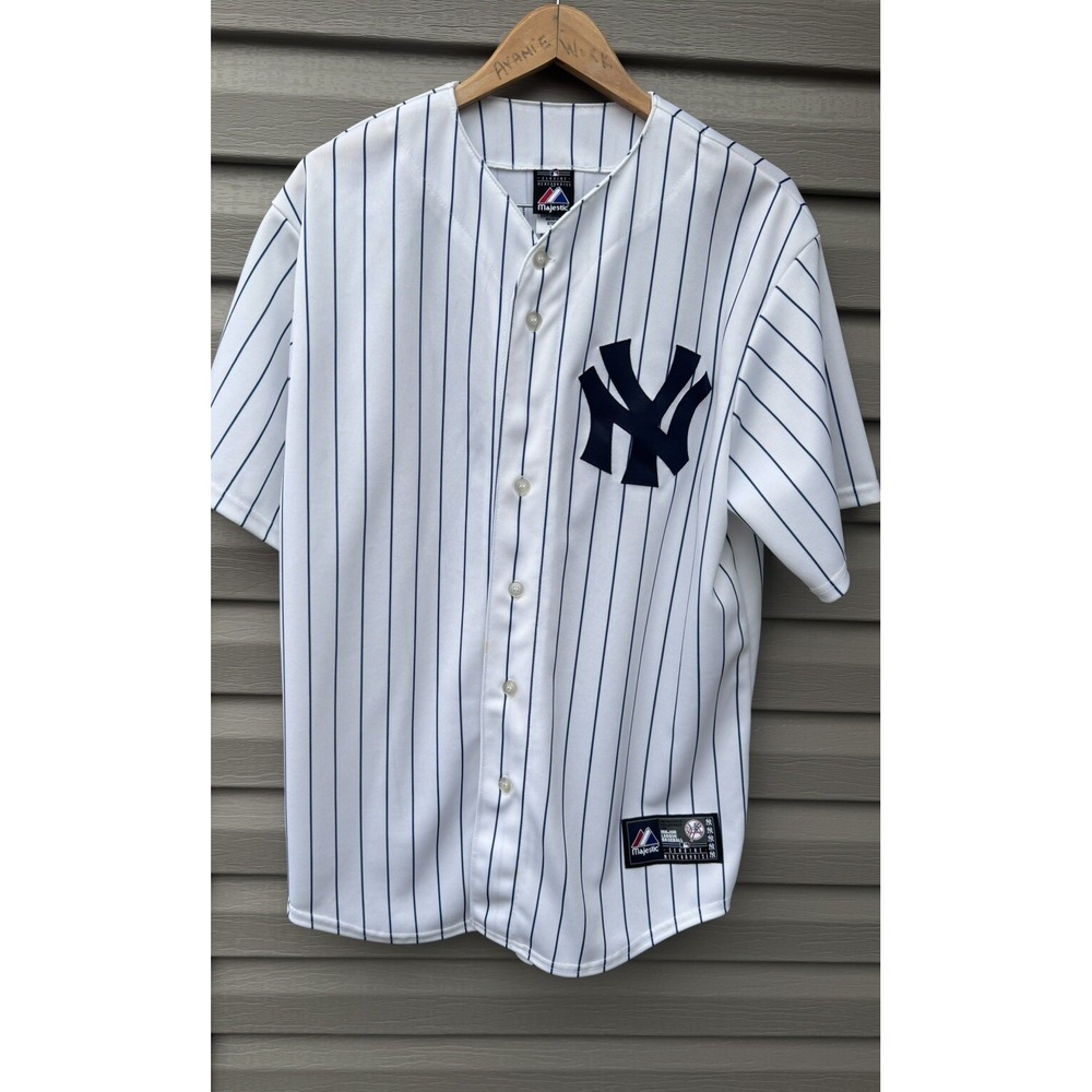 MAJESTIC Authentic NY YANKEES #65 Philip Hughes Jersey 2009 WORLD SERIES Large